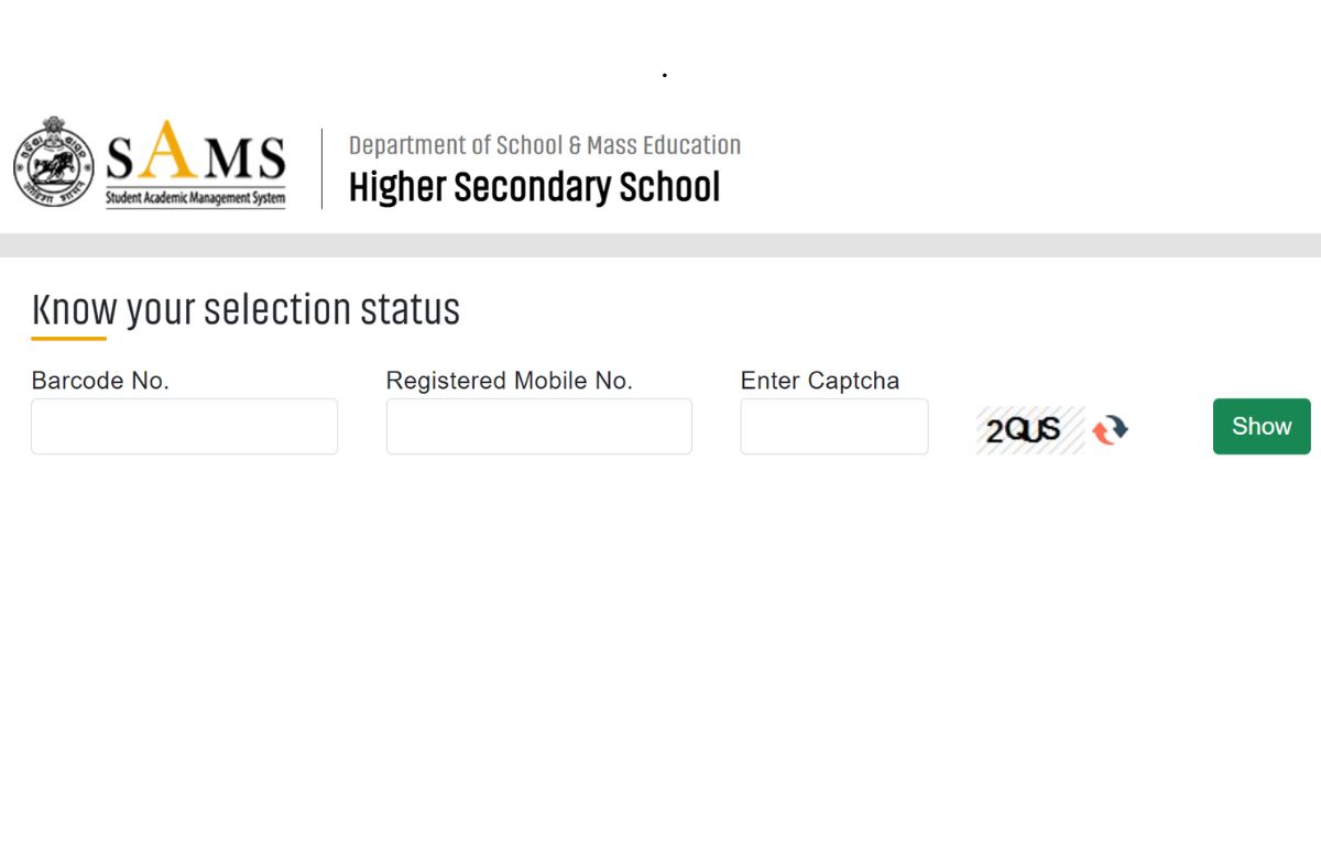 SAMS Odisha +2 Merit List 2024 Out, Download PDF at samsodisha.gov.in
