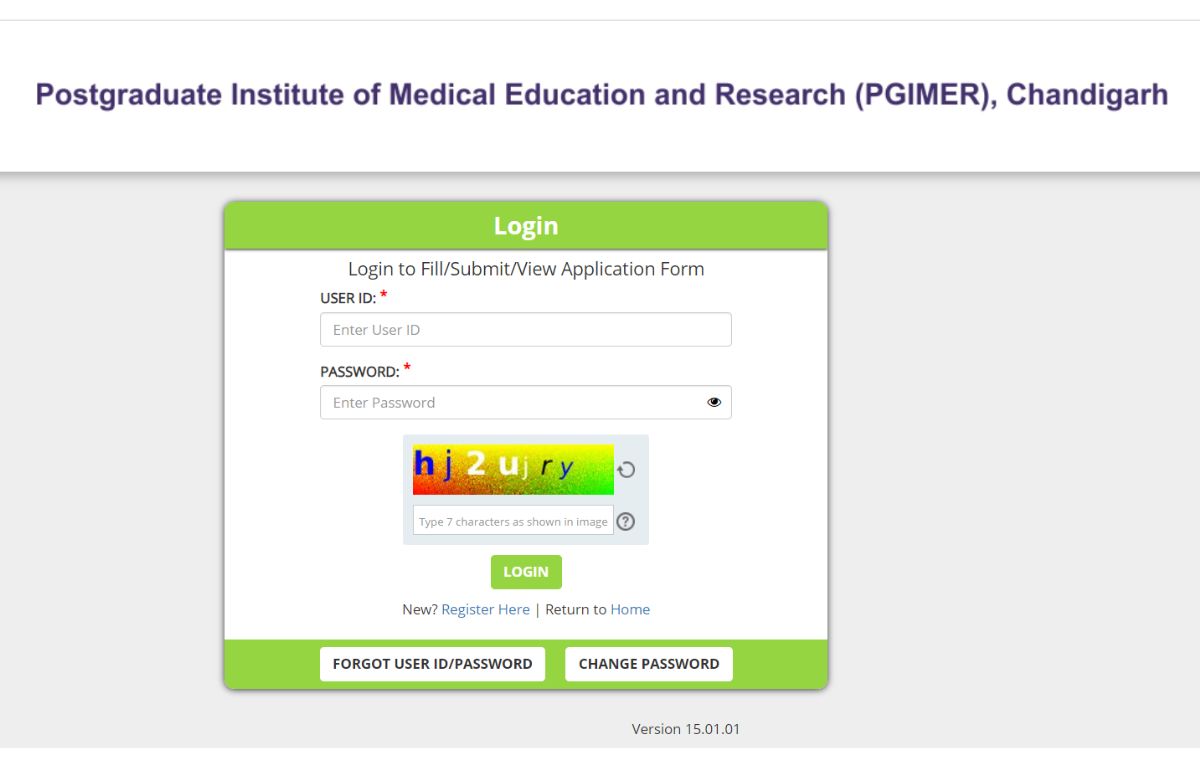 PGIMER BSc Nursing Admit Card 2024