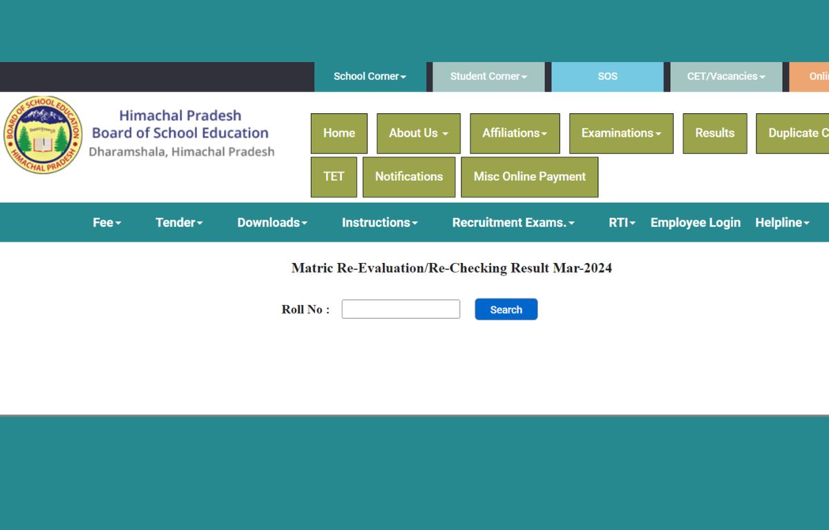 HPBOSE 10th Class Revaluation Result 2024