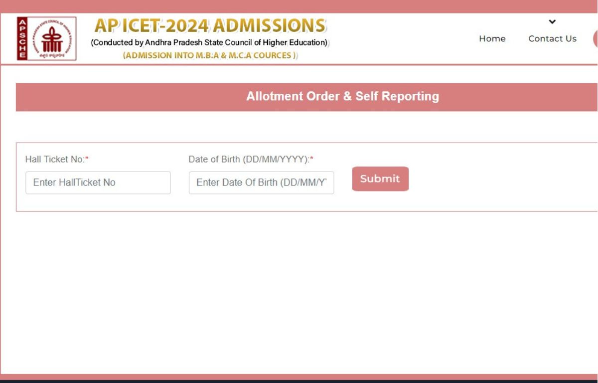 AP ICET Seat Allotment Result 2024