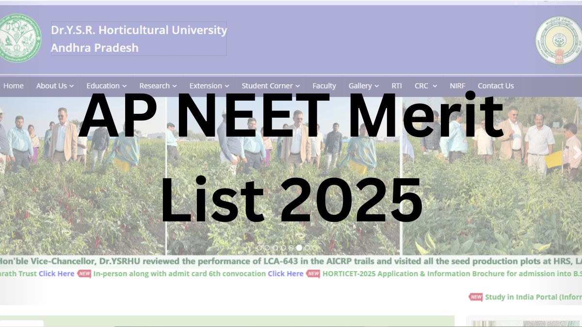AP NEET Merit List 2025