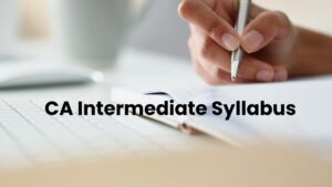CA Intermediate Syllabus