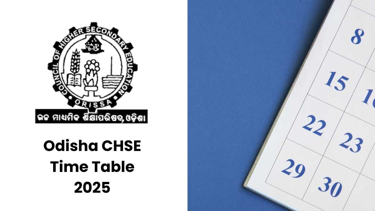 Odisha CHSE Time Table 2025