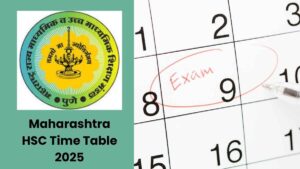 Maharashtra HSC Time Table 2025