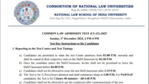 CLAT 2025 Exam Day Guidelines
