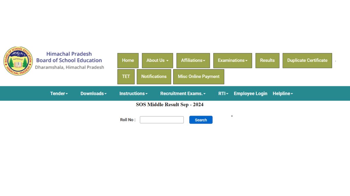 HPBOSE SOS Result 2024