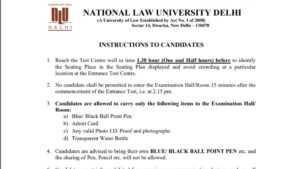 AILET Exam Guidelines 2026 Out, Law Exam on December 14