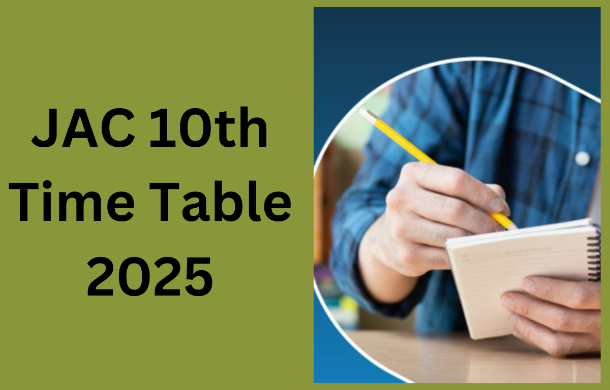 JAC Class 10th time Table