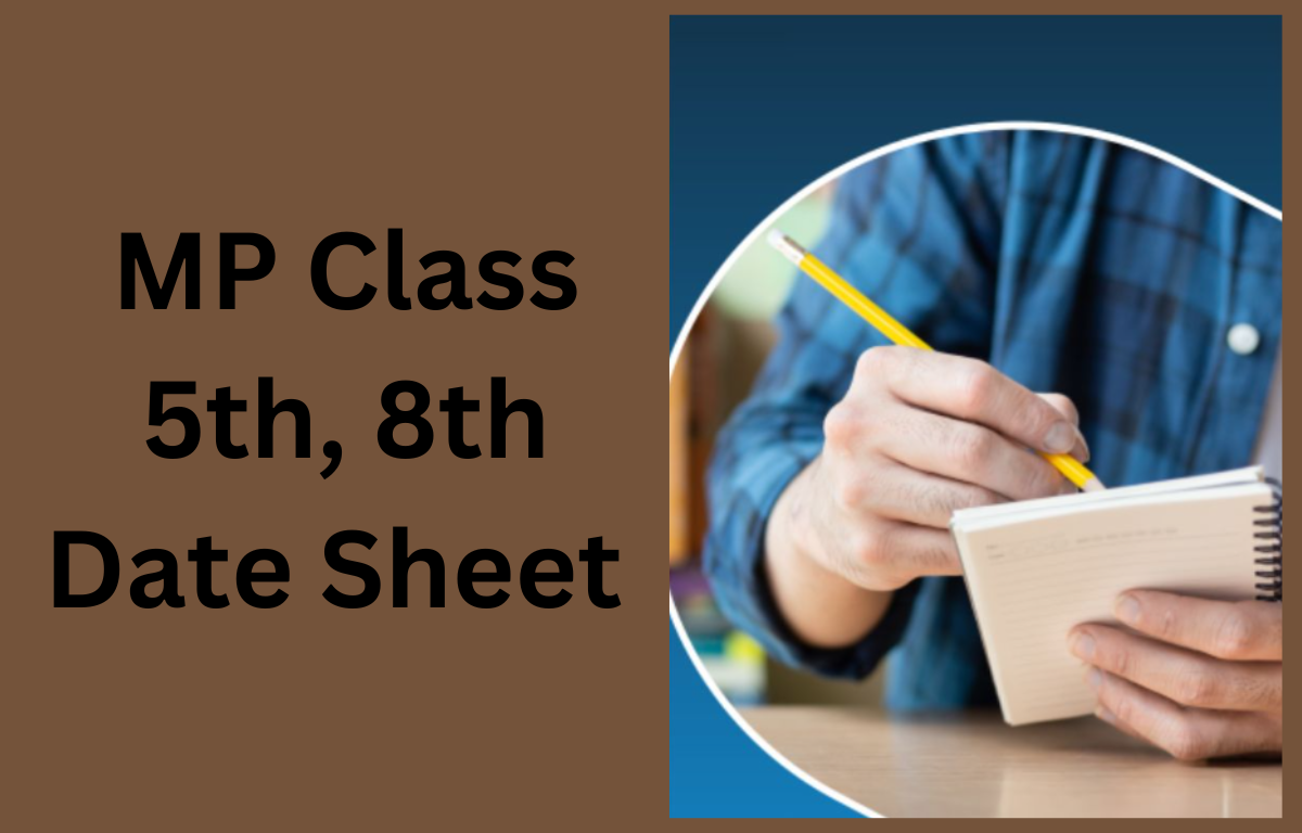 MP Board class 5th, 8th time table