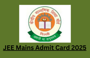 JEE Mains Admit Card
