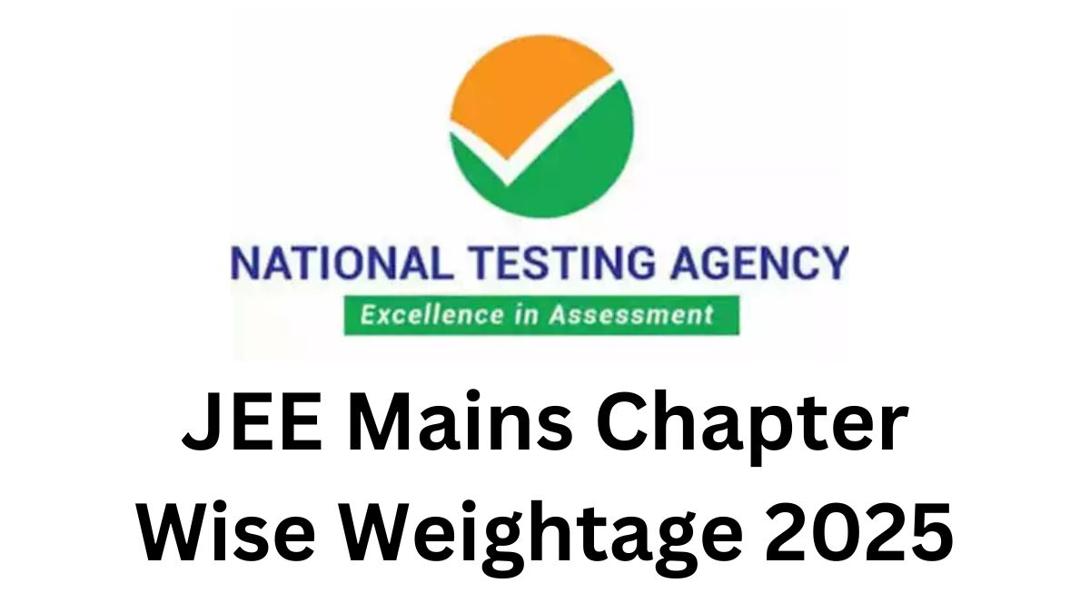 JEE Mains Chapter Wise Weightage 2025