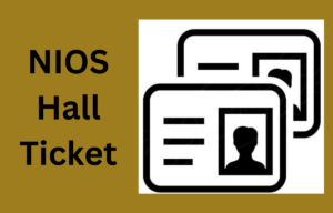 NIOS Hall Ticket