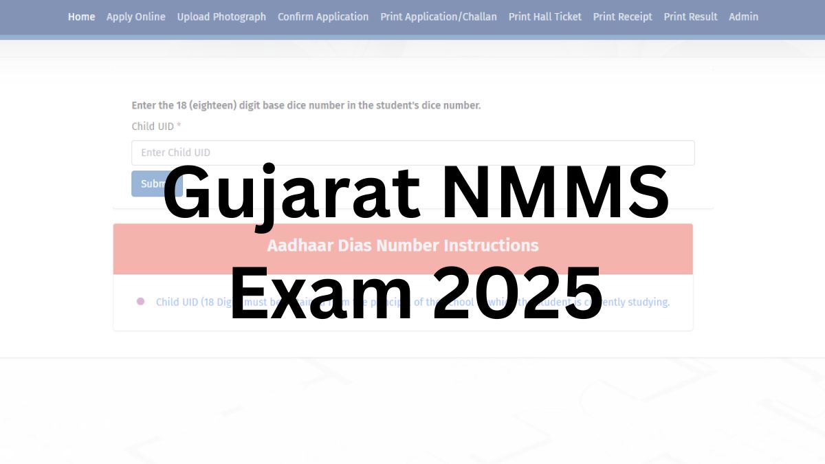 Gujarat NMMS Exam 2025