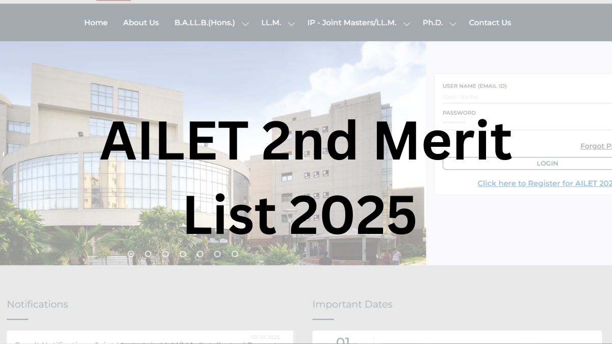 AILET 2nd Merit List 2025