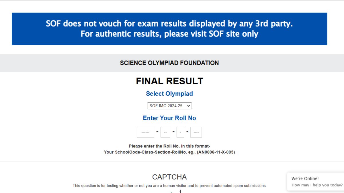 SOF IMO Result 2024-25