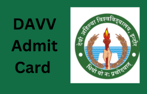 DAVV Admit Card
