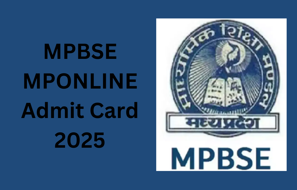 MPBSE MPONLINE Admit Card 2025