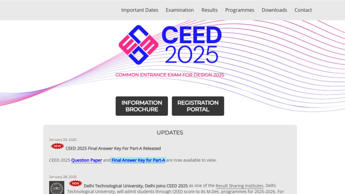 UCEED, CEED Final Answer Key 2025