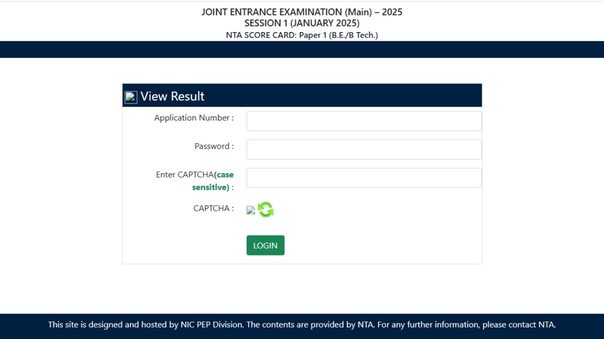 JEE Main Result 2025