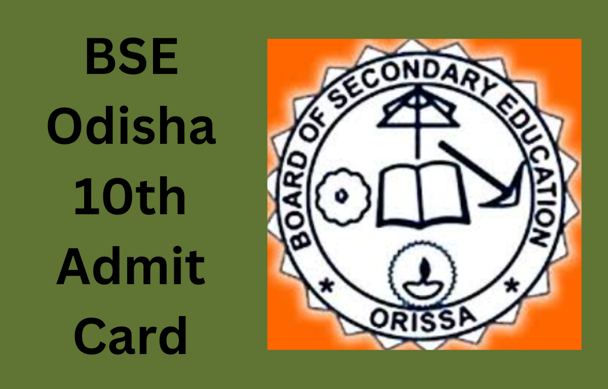 BSE Odisha 10th Admit Card