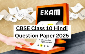 CBSE Class 10 Hindi Question Paper 2024 PDF with Answers