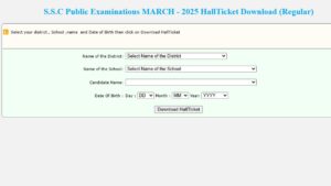 AP SSC Hall Ticket 2025