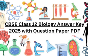 CBSE Class 12 Biology Answer Key 2025