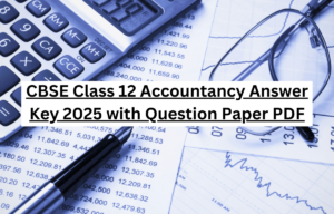 CBSE Class 12 Accountancy Answer Key 2025 with Question Paper PDF