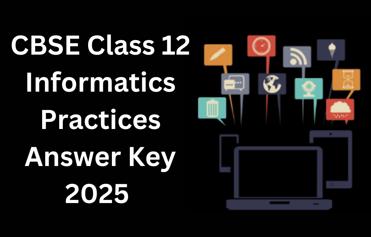 CBSE Class 12 Informatics Practices Answer Key 2025