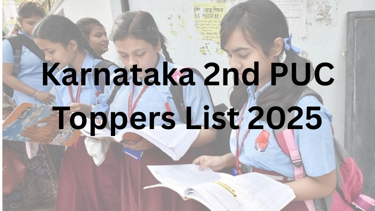 Karnataka 2nd PUC Toppers List 2025