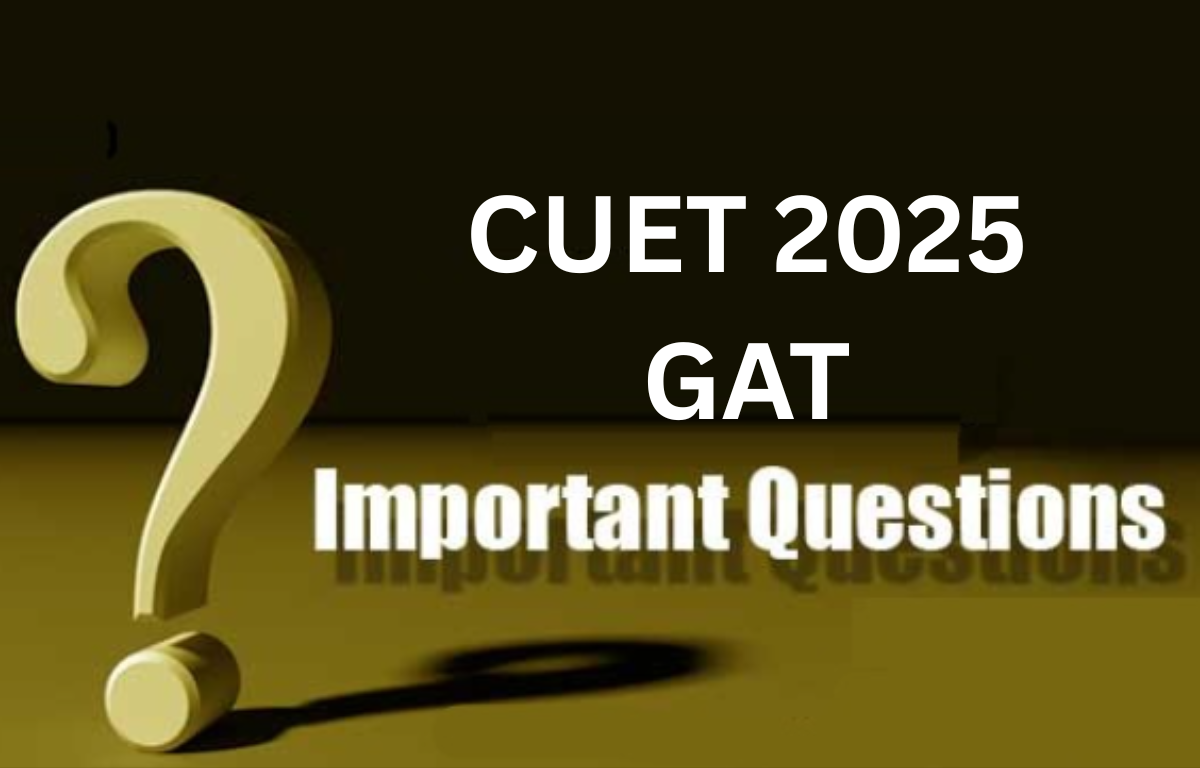 CUET GAT Important questions