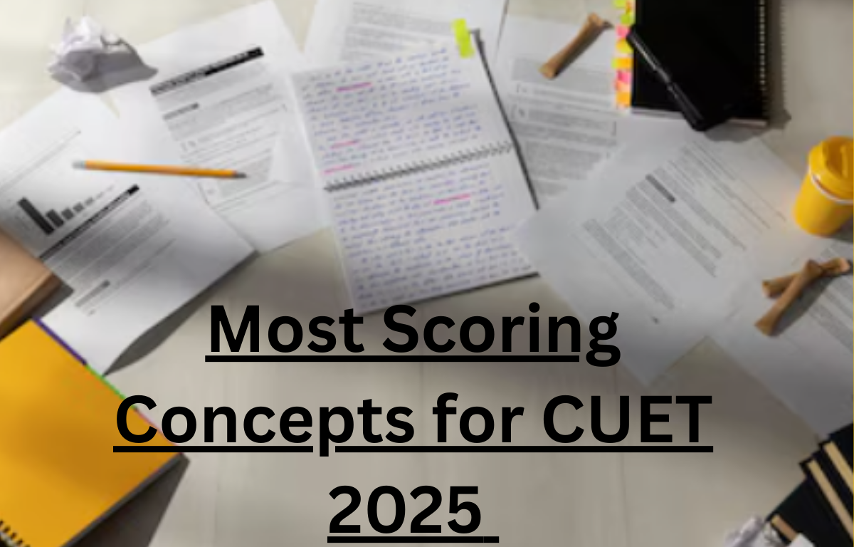 Most Scoring Concepts for CUET 2025