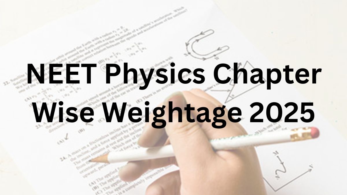 NEET Physics Chapter Wise Weightage 2025