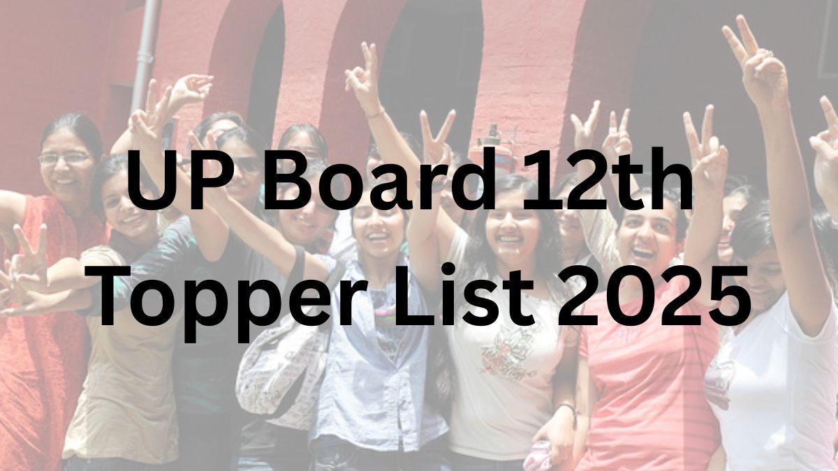UP Board 12th Toppers List 2025