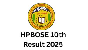 HPBOSE 10th Result 2025