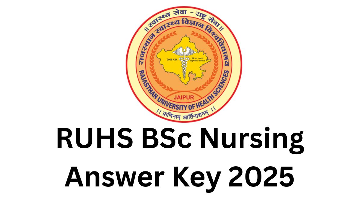 RUHS BSc Nursing Answer Key 2025