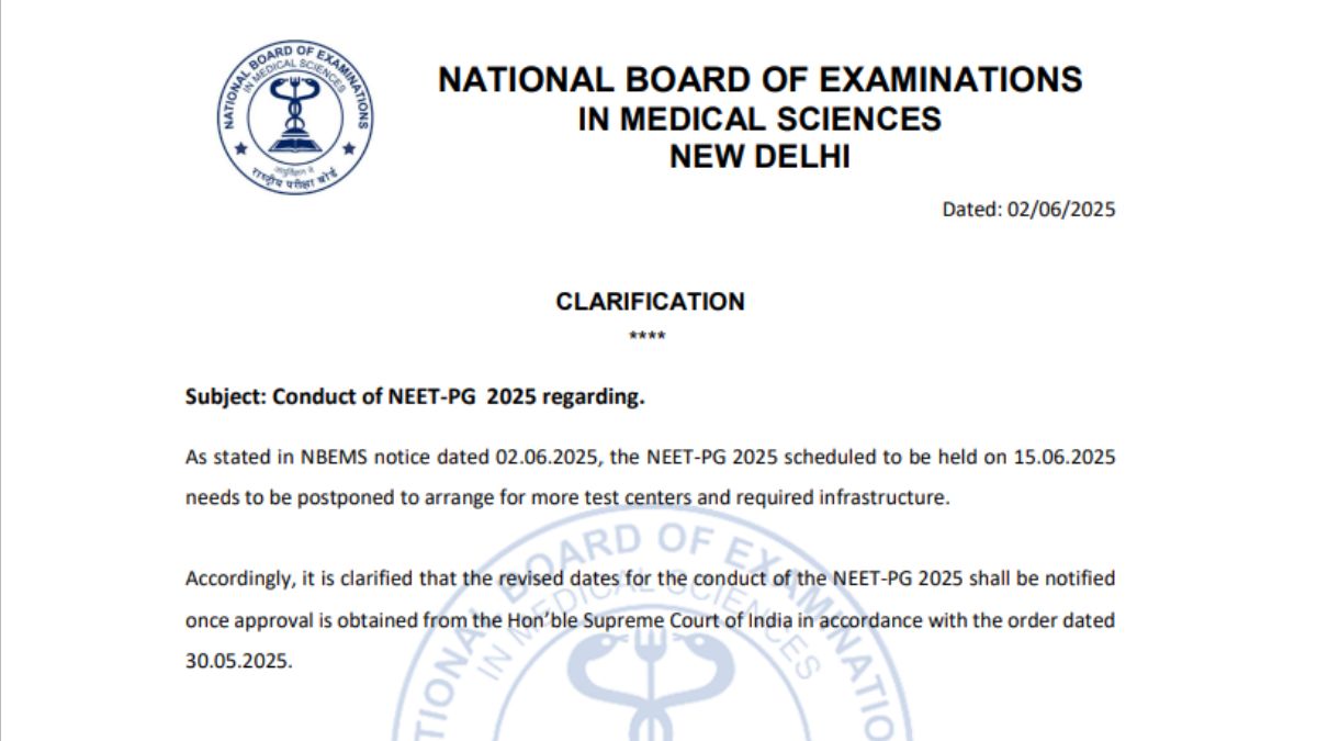 NEET PG 2025 Postponed