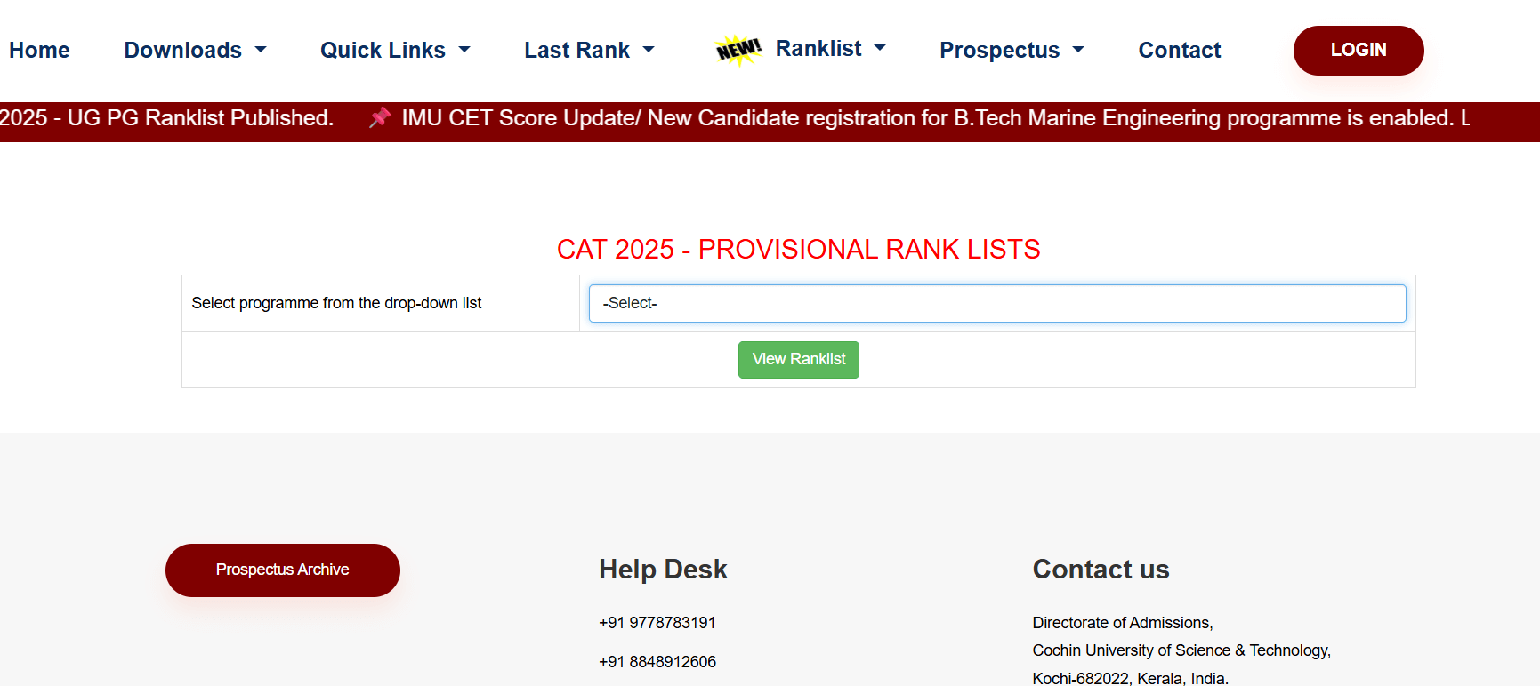 CUSAT CAT Result 2025 Out @cusat.ac.in, Direct Link Active_3.1