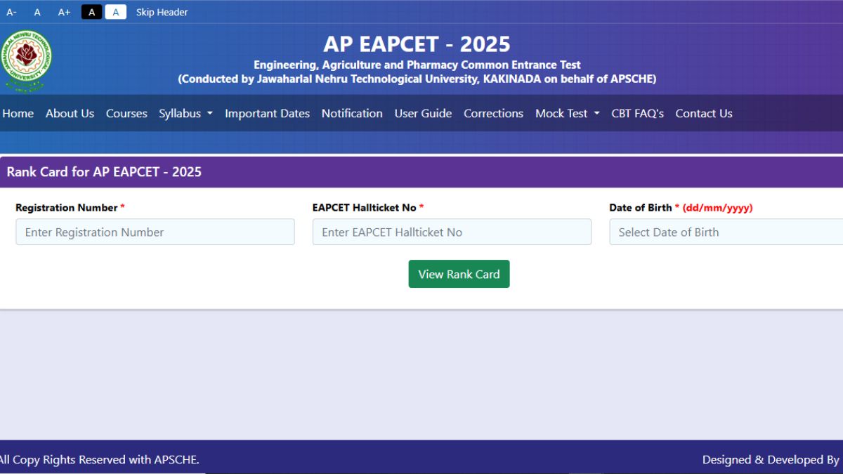 AP EAMCET Result 2025
