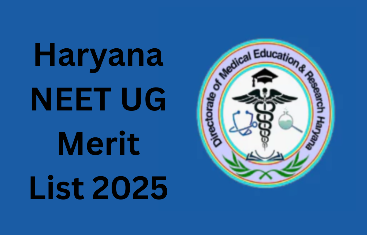 Haryana NEET Merit List 2025