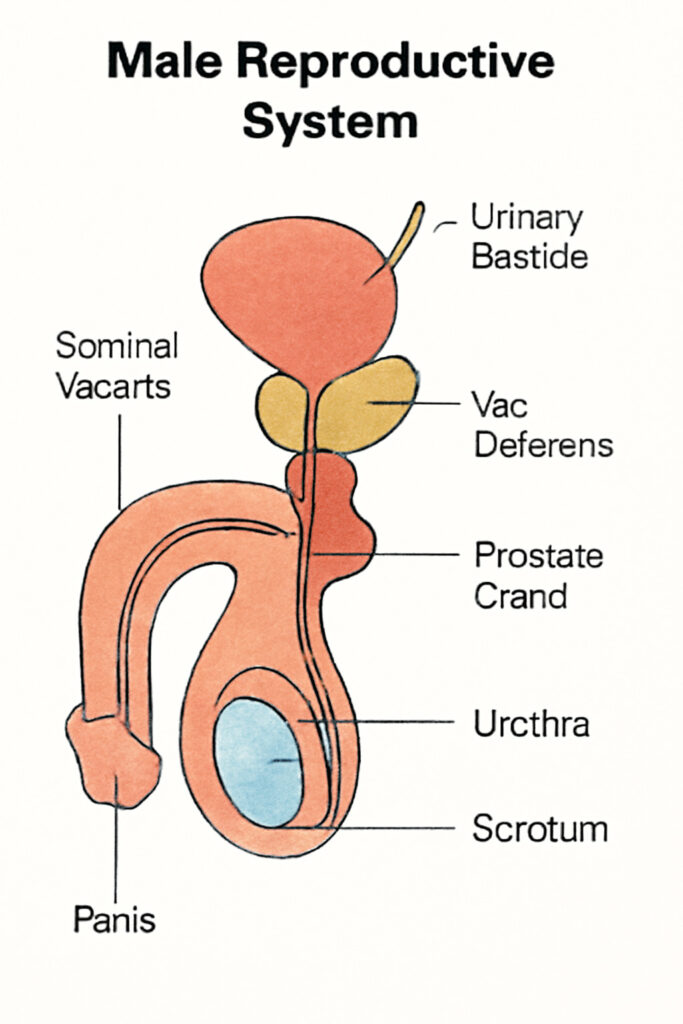 Male reproductive system class 12 Biology