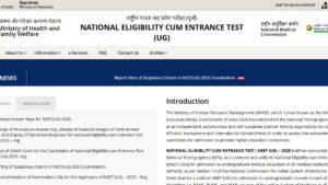 NEET Final Answer Key 2025