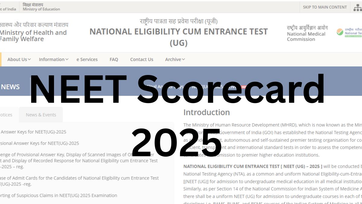 NEET Scorecard 2025