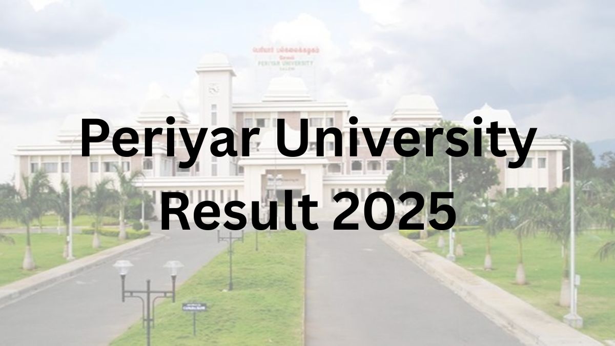 Periyar University Result 2025