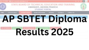 AP SBTET Diploma Results 2025