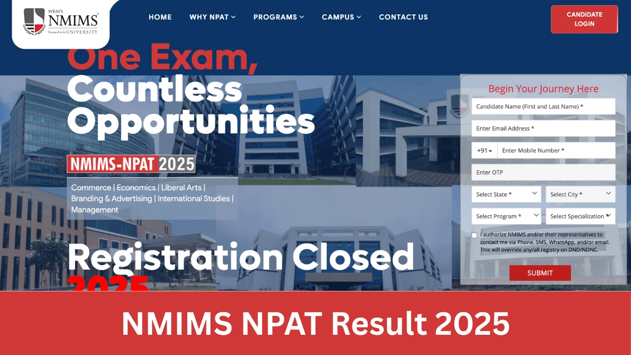 NMIMS NPAT Result 2025