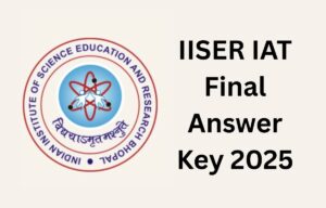 IISER Final Answer Key 2025