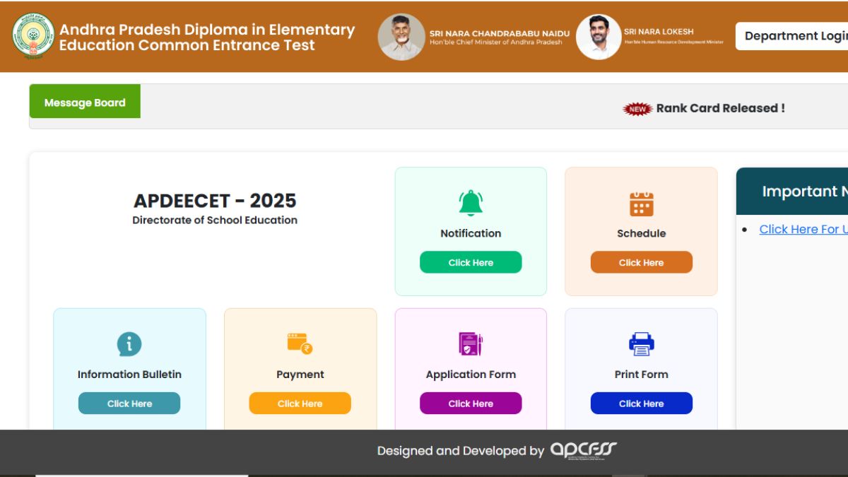 AP DEECET Result 2025 Out apdeecet apcfss in Download Rank Card Here