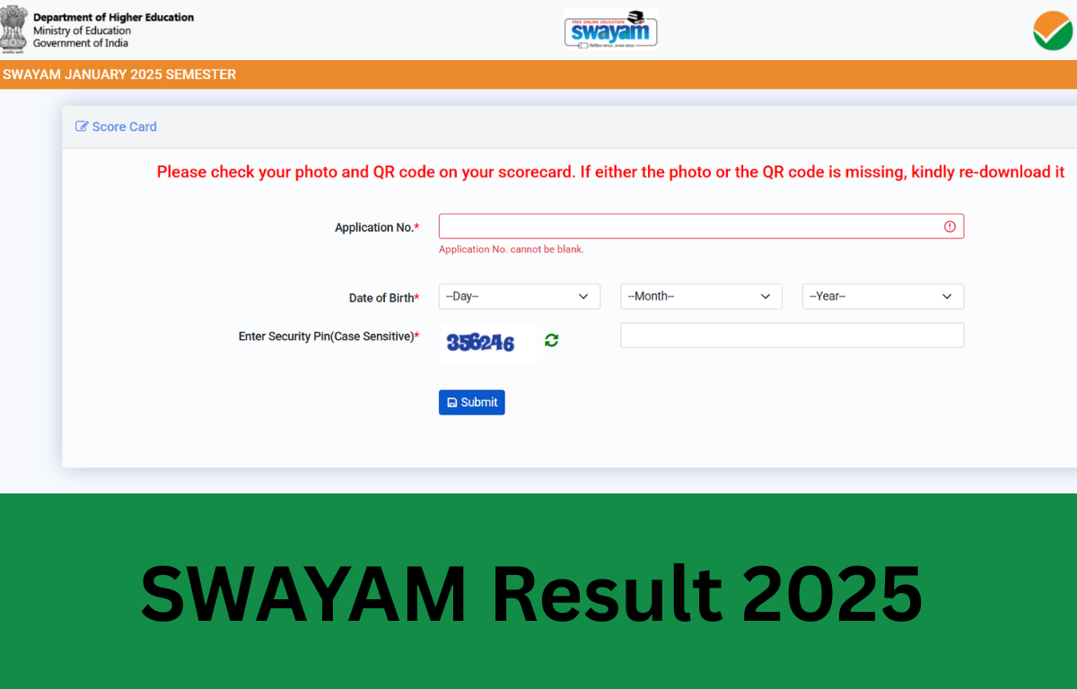 SWAYAM Result 2025