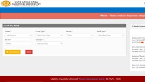 SGBA University Result 2025